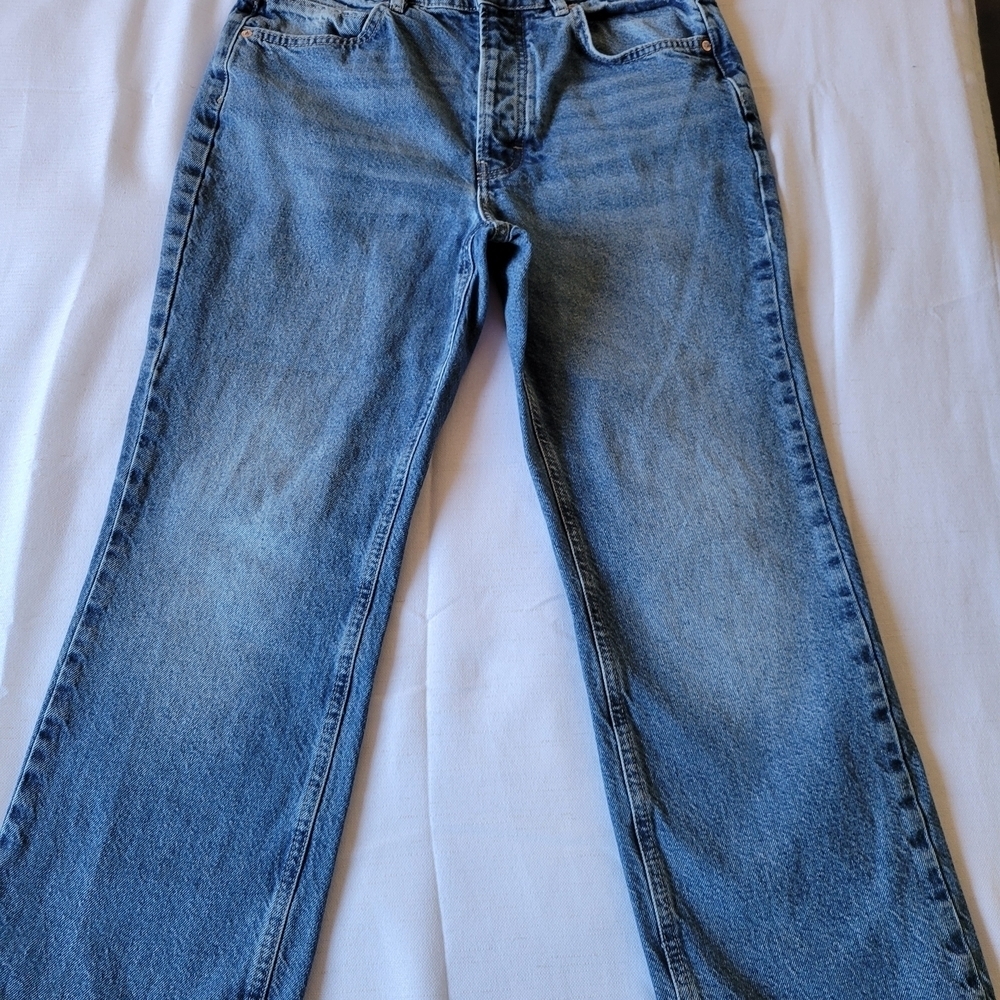 Free People Relaxed Fit Blue Women’s Jeans Size 30 - Picture 3 of 8